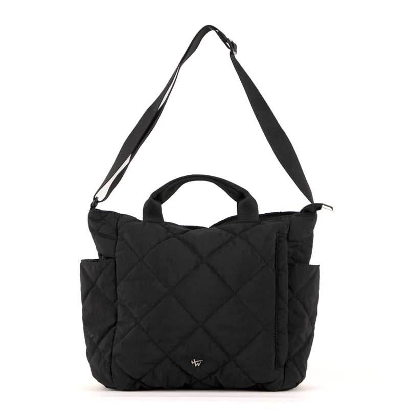 Quilted top handle crossbody