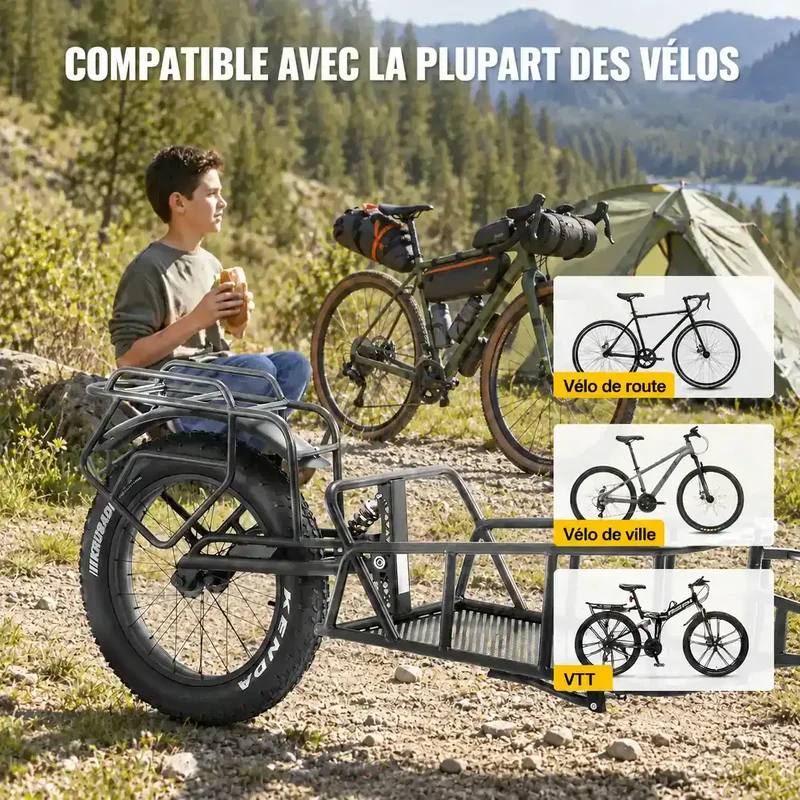 Remorque vélo pour Sacoche vélo 30kg