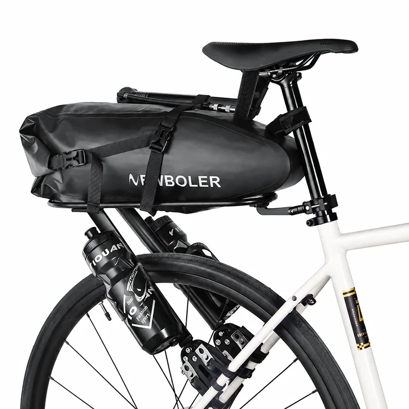 Porte-bagages vélo arrière universel bikepacking avec sacoche