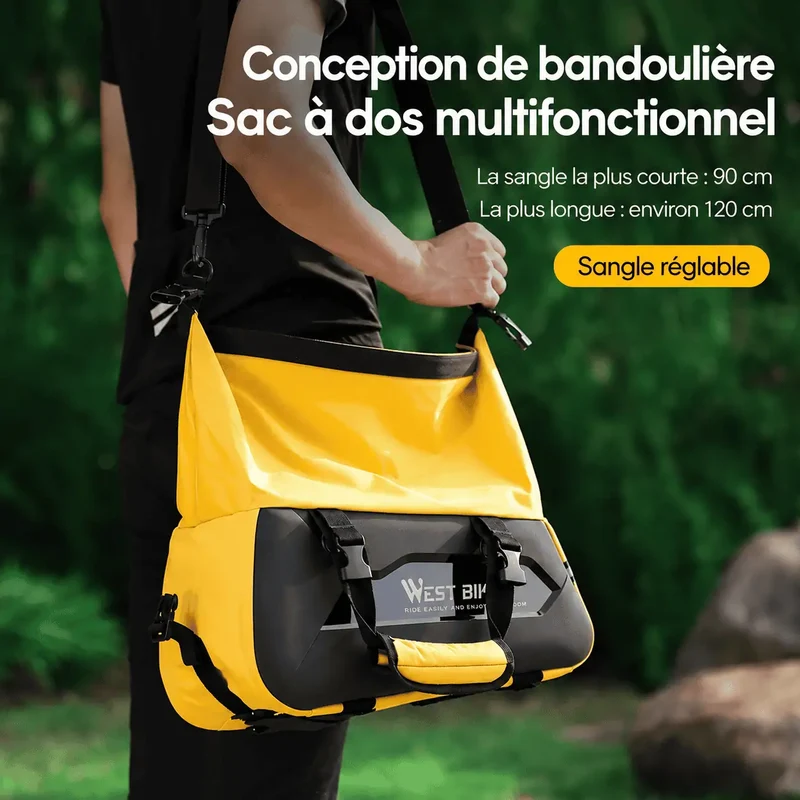 Sacoche vélo porte-bagage arrière rigide 13-25 L