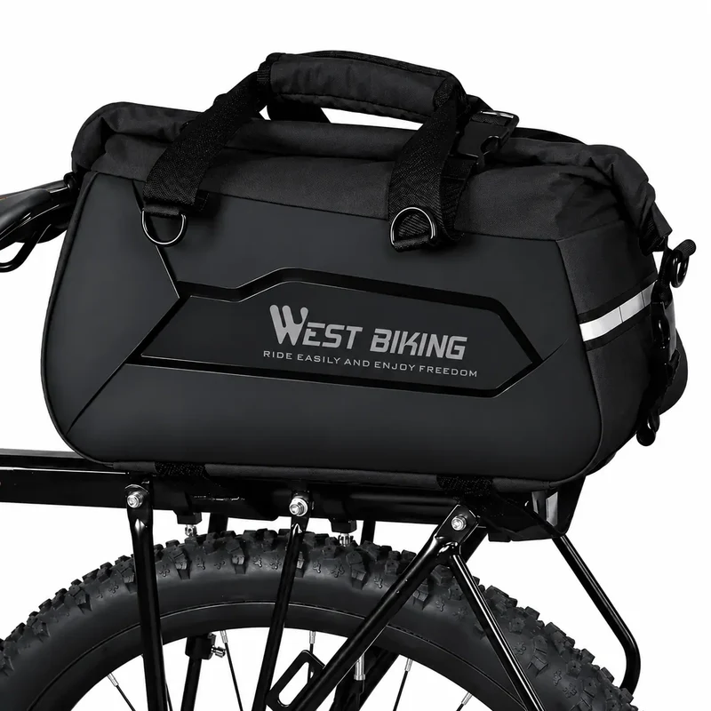 Sacoche vélo porte-bagage arrière rigide 13-25 L