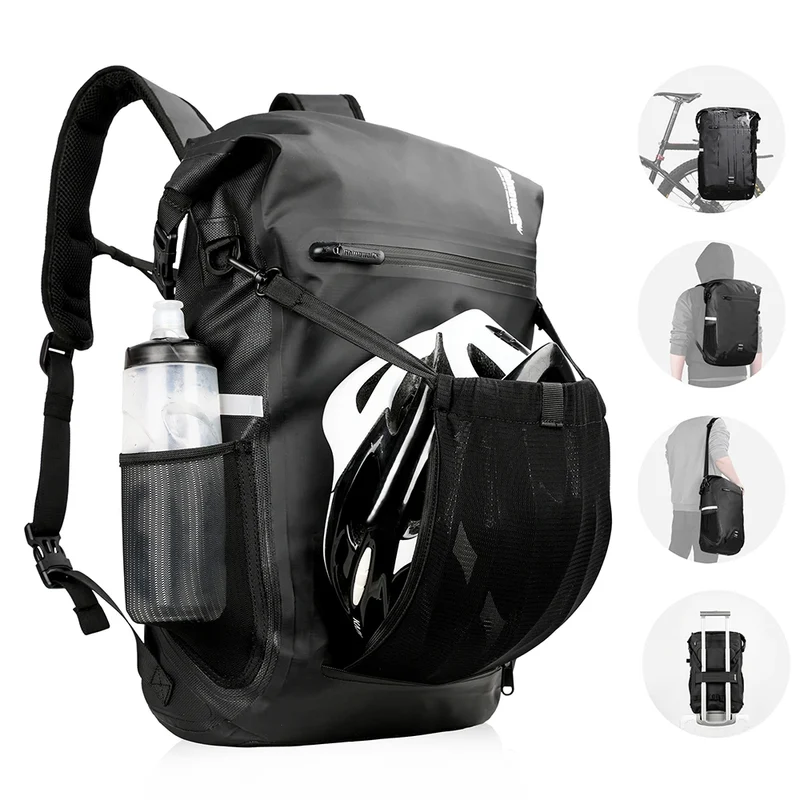 Sacoche vélo porte-bagages étanche sac à dos