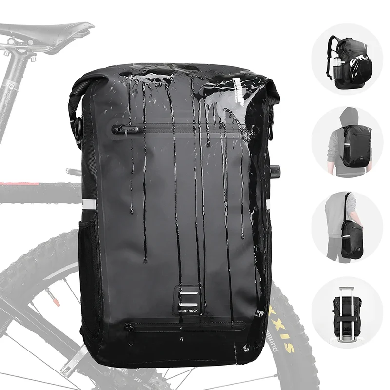 Sacoche vélo porte-bagages étanche sac à dos