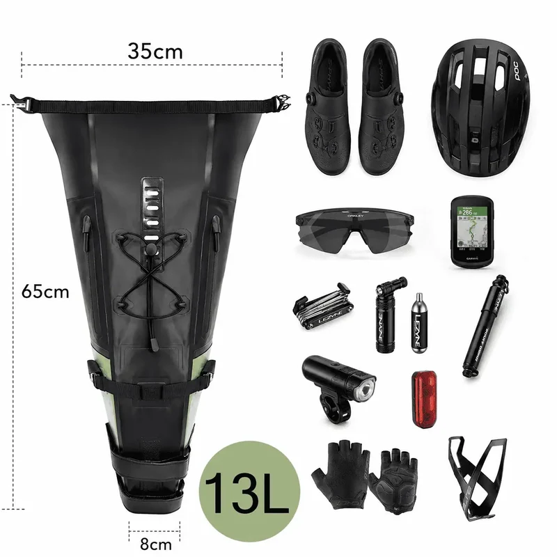 Sacoche de Selle Vélo Étanche 13L