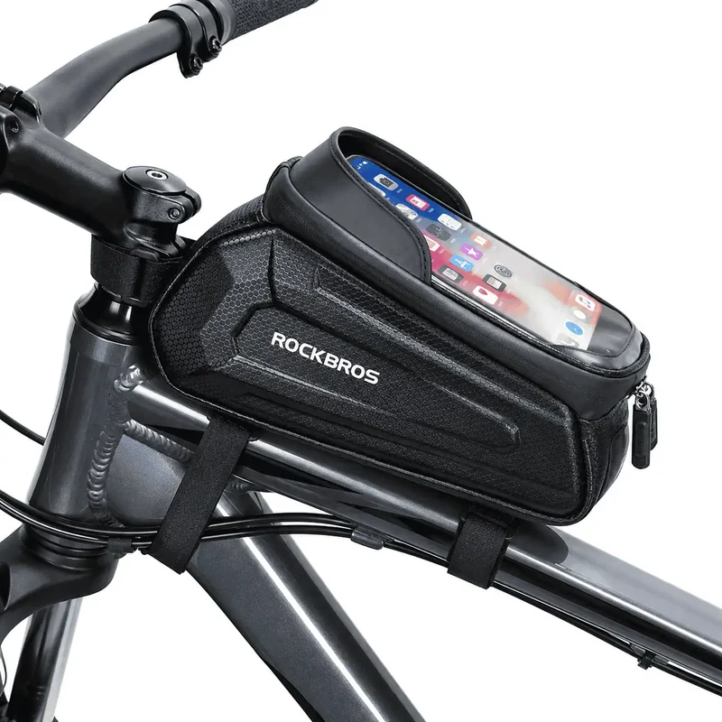 Sacoche cadre vélo téléphone rigide 1,7 L
