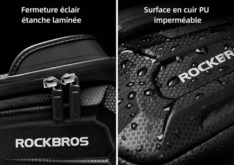 Sacoche cadre vélo téléphone rigide 1,7 L