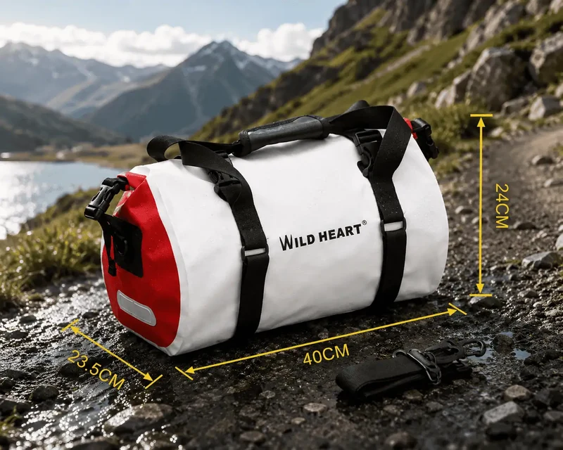 Sacoche vélo étanche porte-bagage arrière 18L