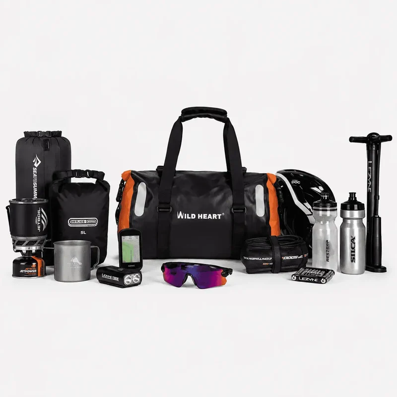 Sacoche vélo étanche porte-bagage arrière 18L