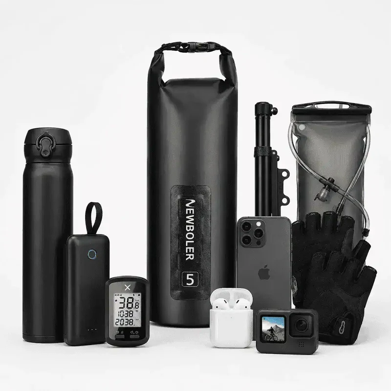 Sacoche de Fourche Vélo Bikepacking Étanche 2x5L