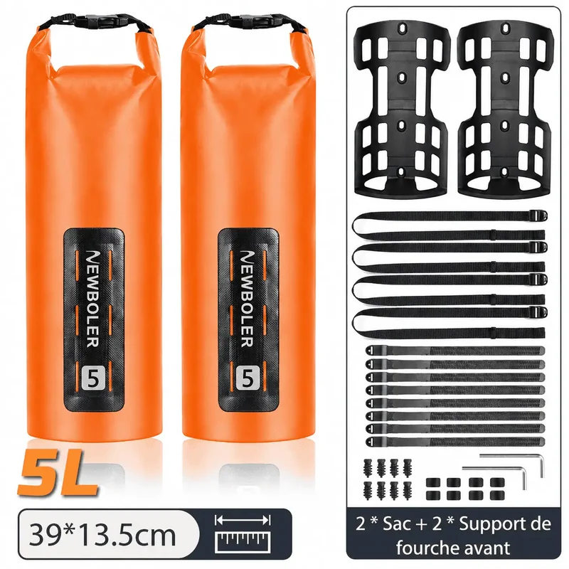 Sacoche fourche vélo 5L étanche