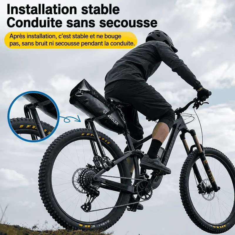 Porte-Bagage Vélo Universel Réglable Avant/Arrière Aluminium