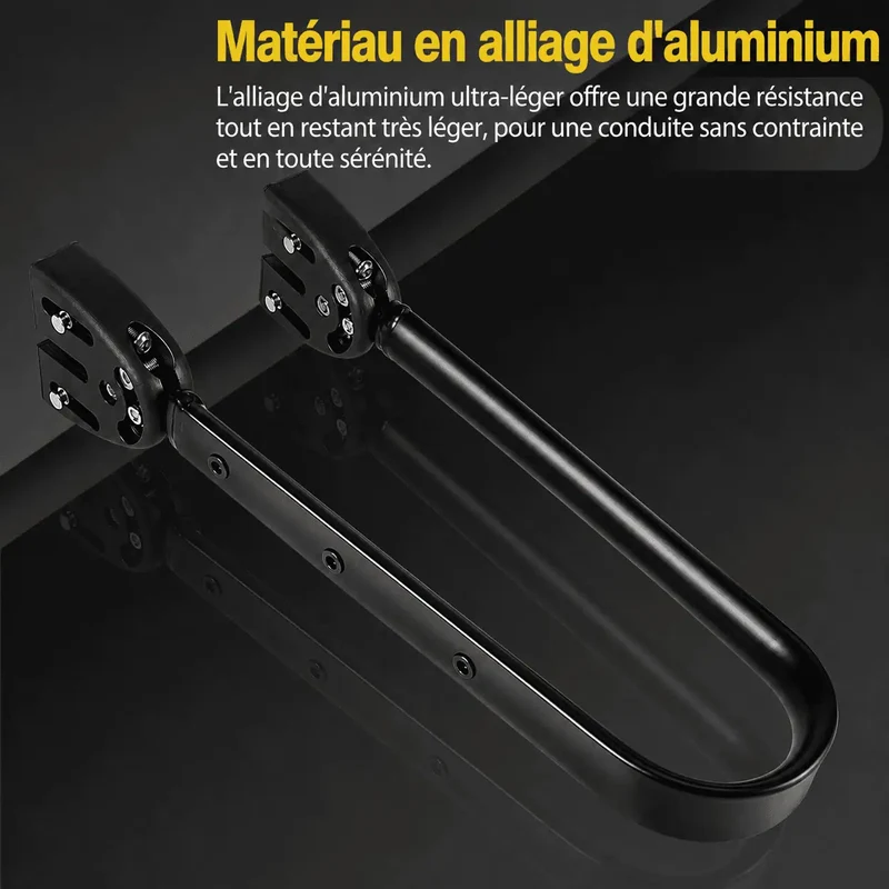 Porte-Bagage Vélo Universel Réglable Avant/Arrière Aluminium