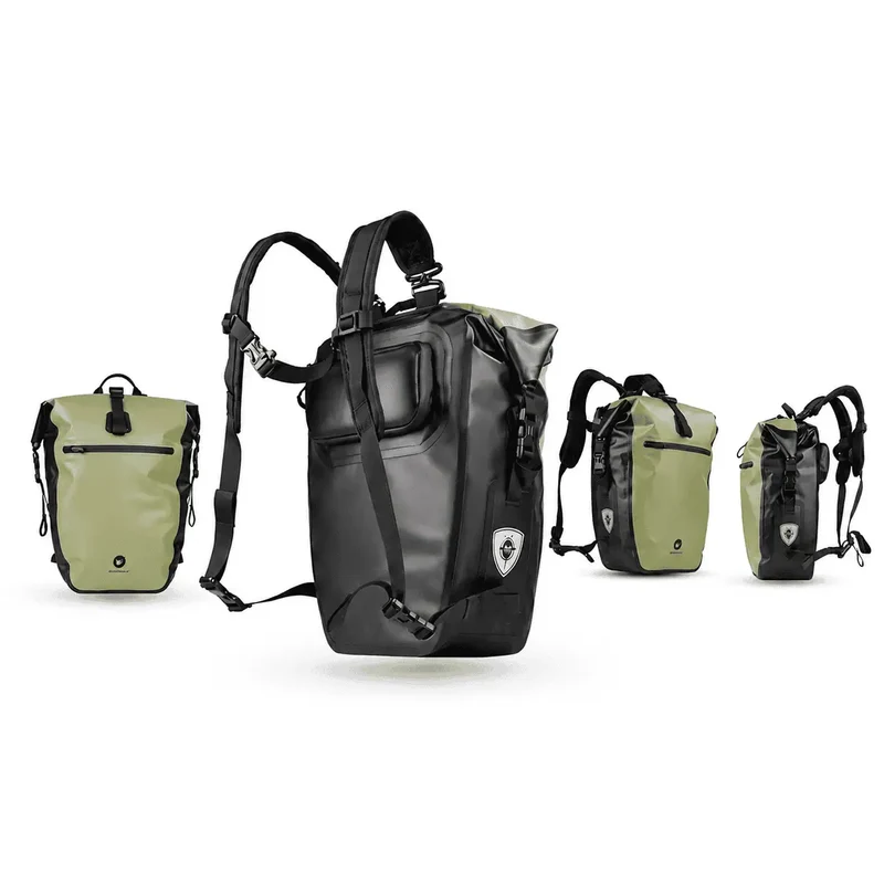 Sacoche vélo porte-bagages sac à dos étanche 27L