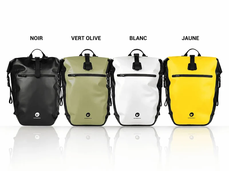 Sacoche vélo porte-bagages sac à dos étanche 27L