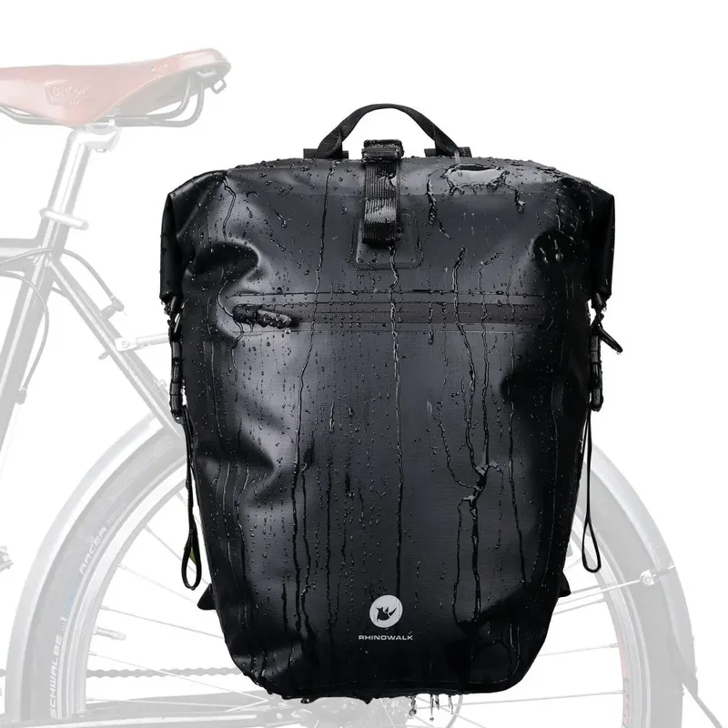Sacoche vélo porte-bagages sac à dos étanche 27L