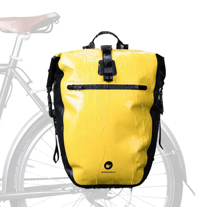 Sacoche vélo porte-bagages sac à dos étanche 27L