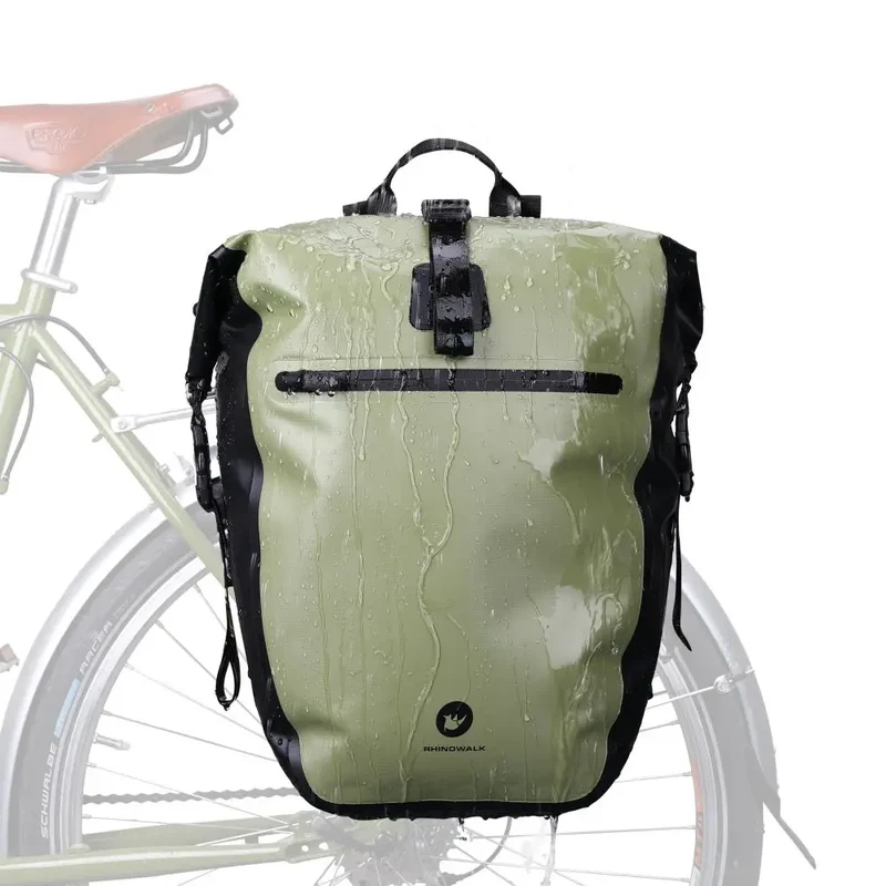 Sacoche vélo porte-bagages sac à dos étanche 27L