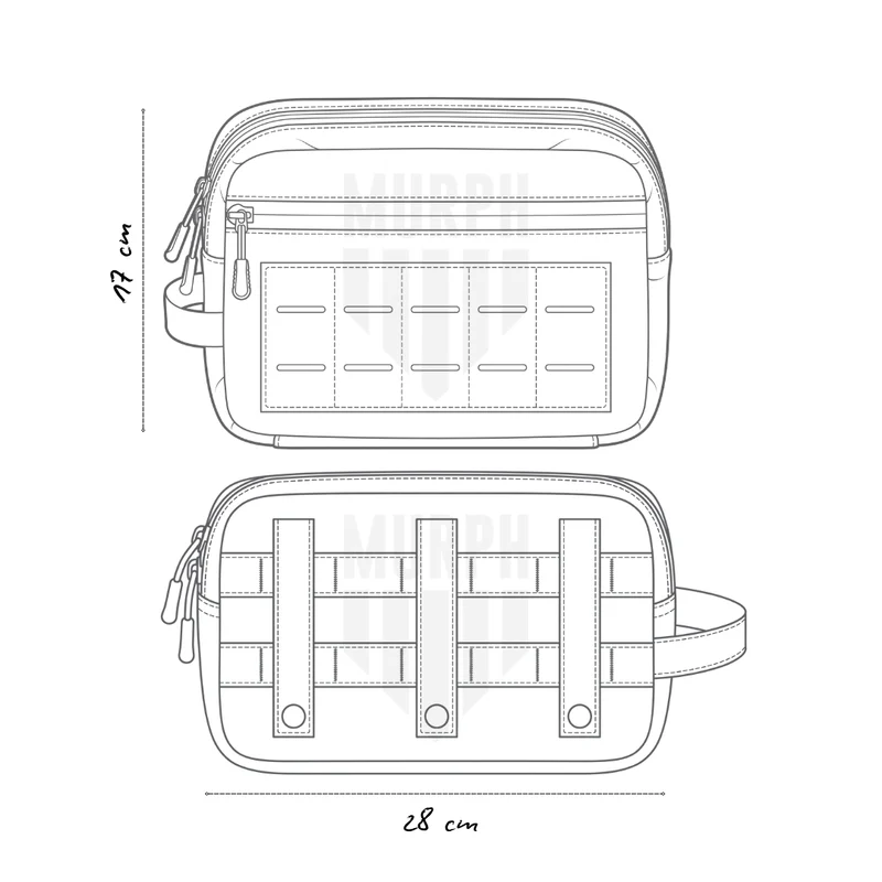 Trousse de Toilette Tactique - Noir