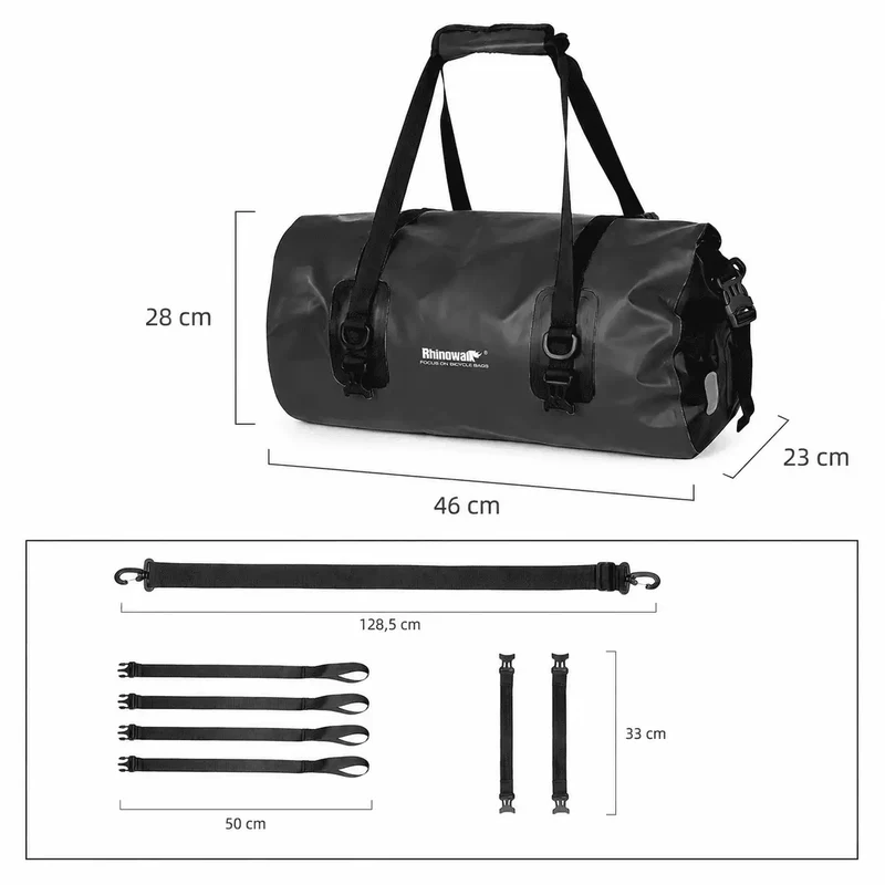 Sacoche de porte-bagage vélo étanche 20L | Randonnée