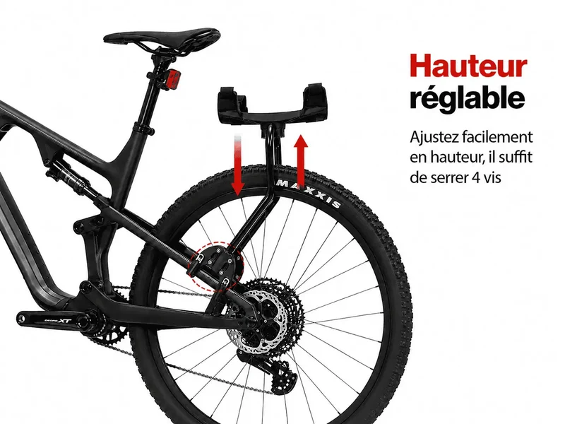 Porte-bagage vélo arrière bikepacking universel | charge 30 kg