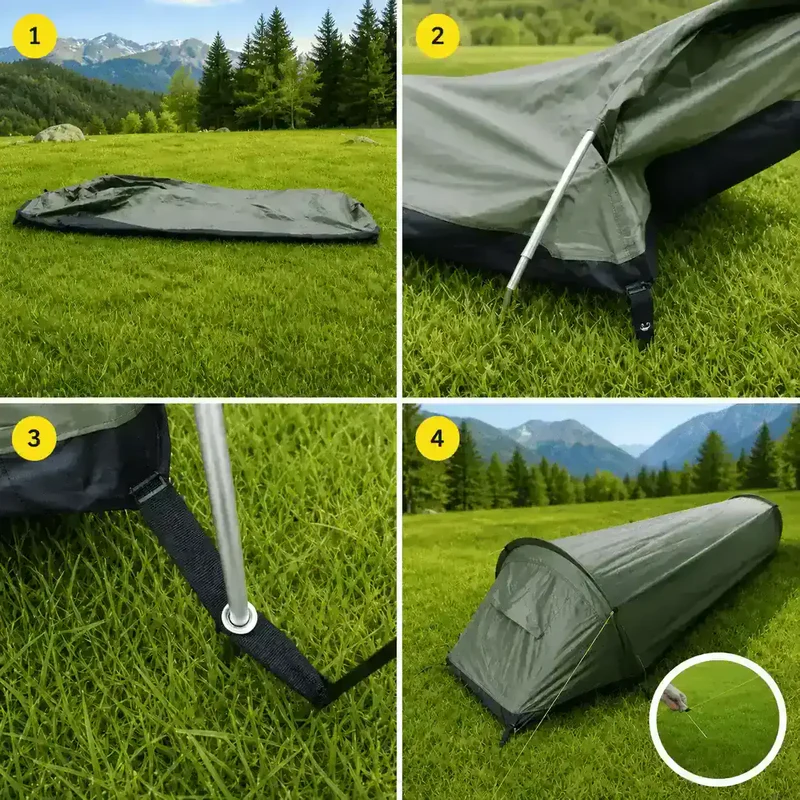 Tente vélo Bikepacking, Bivouac, Ultra légère | 830 g