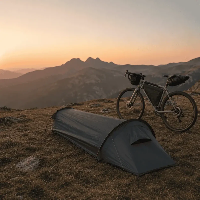 Tente vélo Bikepacking, Bivouac, Ultra légère | 830 g