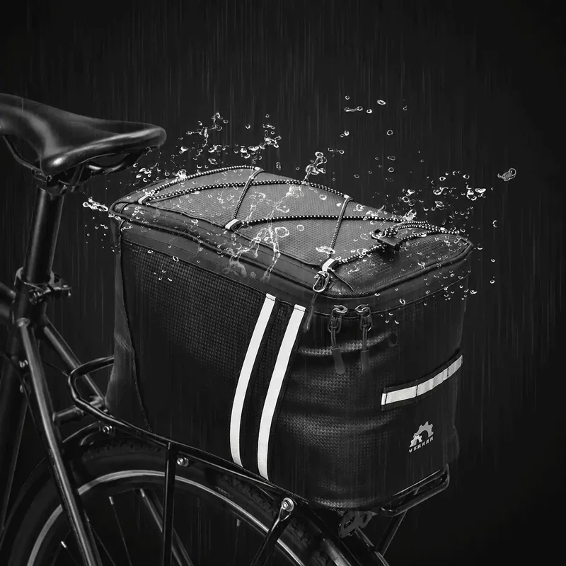 Sacoche Porte-Bagages Vélo Imperméable Isotherme 13L