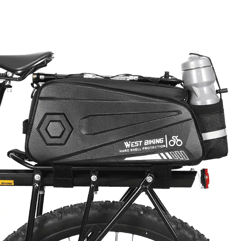 Sacoche Vélo Porte-Bagage Rigide 8,6L Imperméable