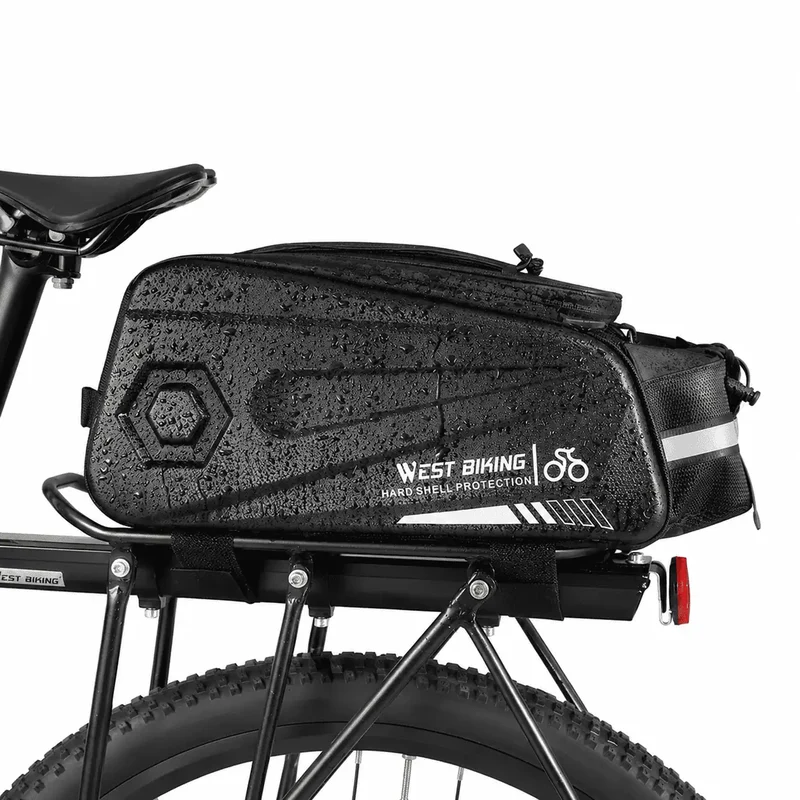 Sacoche Vélo Porte-Bagage Rigide 8,6L Imperméable