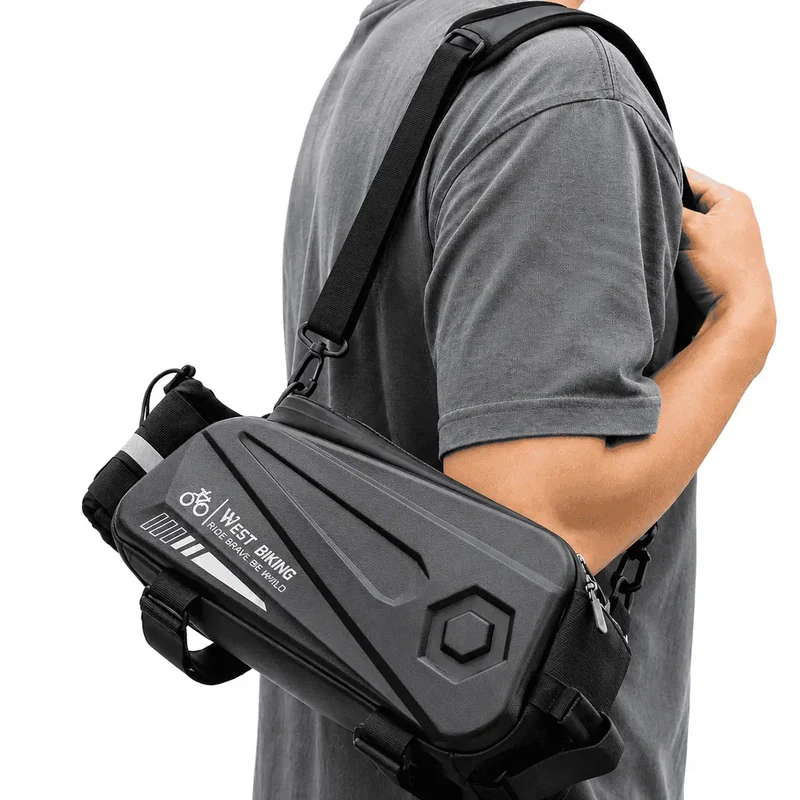 Sacoche Vélo Porte-Bagage Rigide 8,6L Imperméable