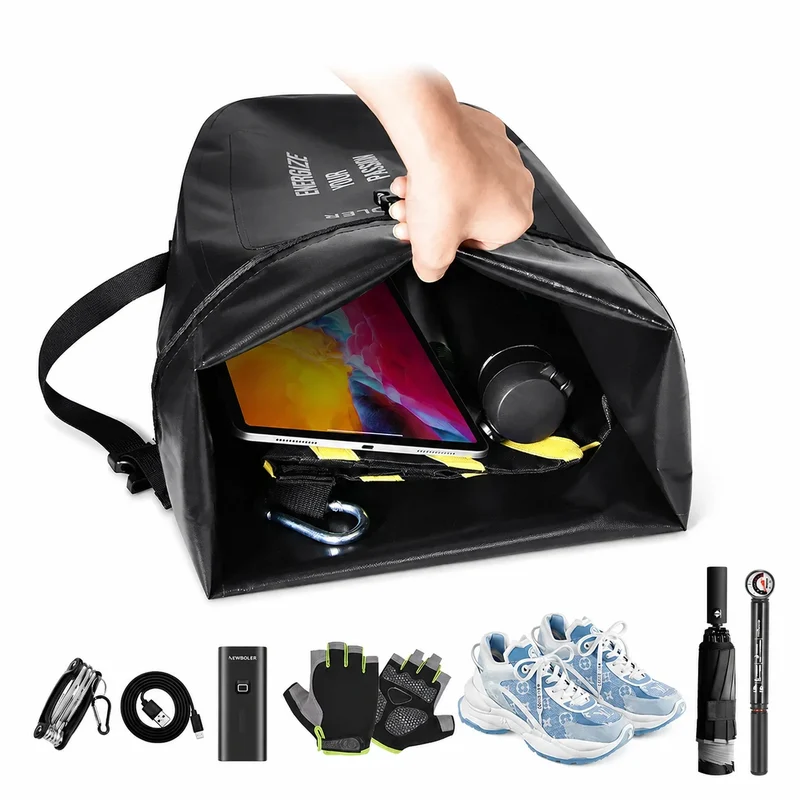 Sacoche double vélo porte-bagage imperméable 27L