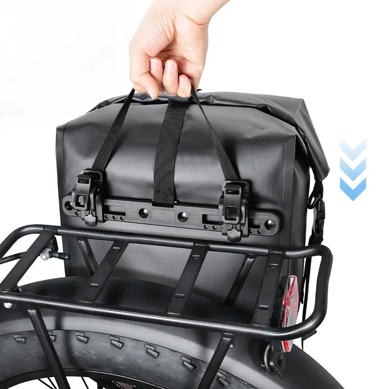Sacoche double vélo porte-bagage imperméable 27L
