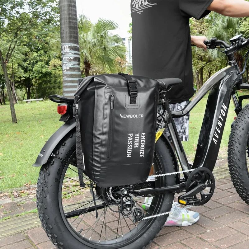 Sacoche double vélo porte-bagage imperméable 27L