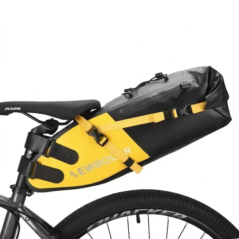 Sacoche de Selle Vélo Étanche 13L Jaune