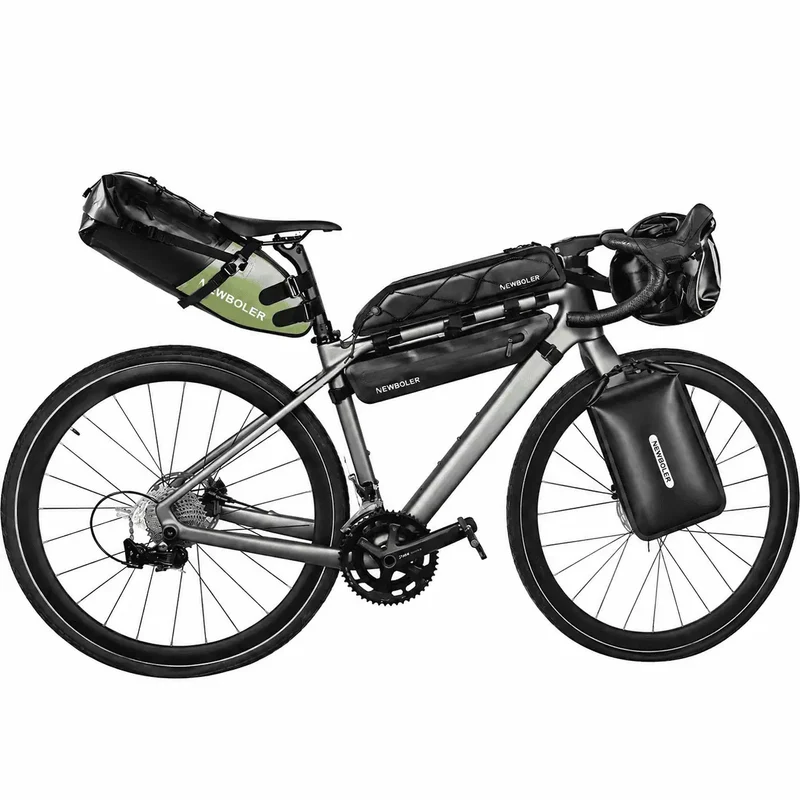 Sacoche de Selle Vélo Étanche 13L Jaune