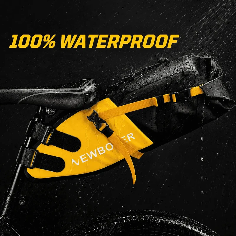 Sacoche de selle vélo étanche 13L verte