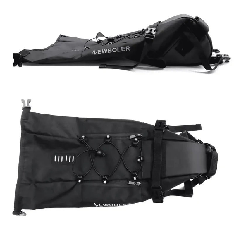 Sacoche de selle vélo étanche 13L verte