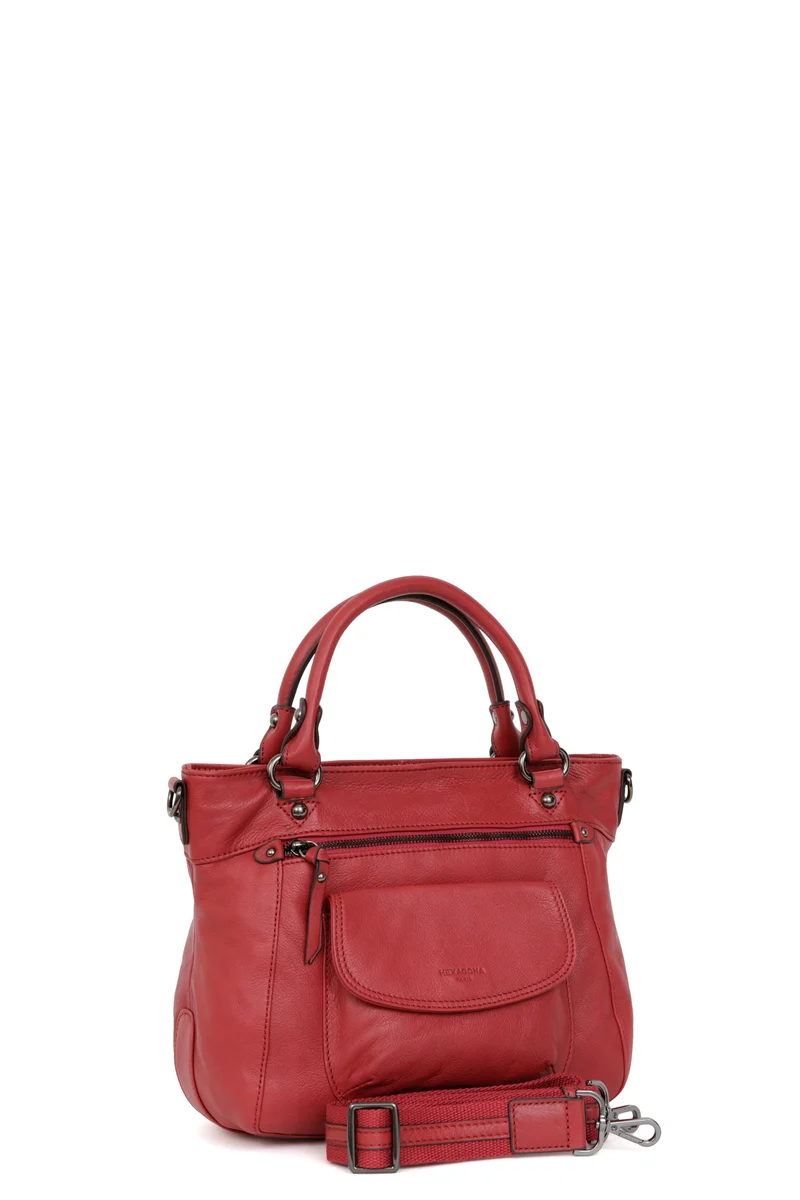 Sac porté main 2 poignées - Cuir