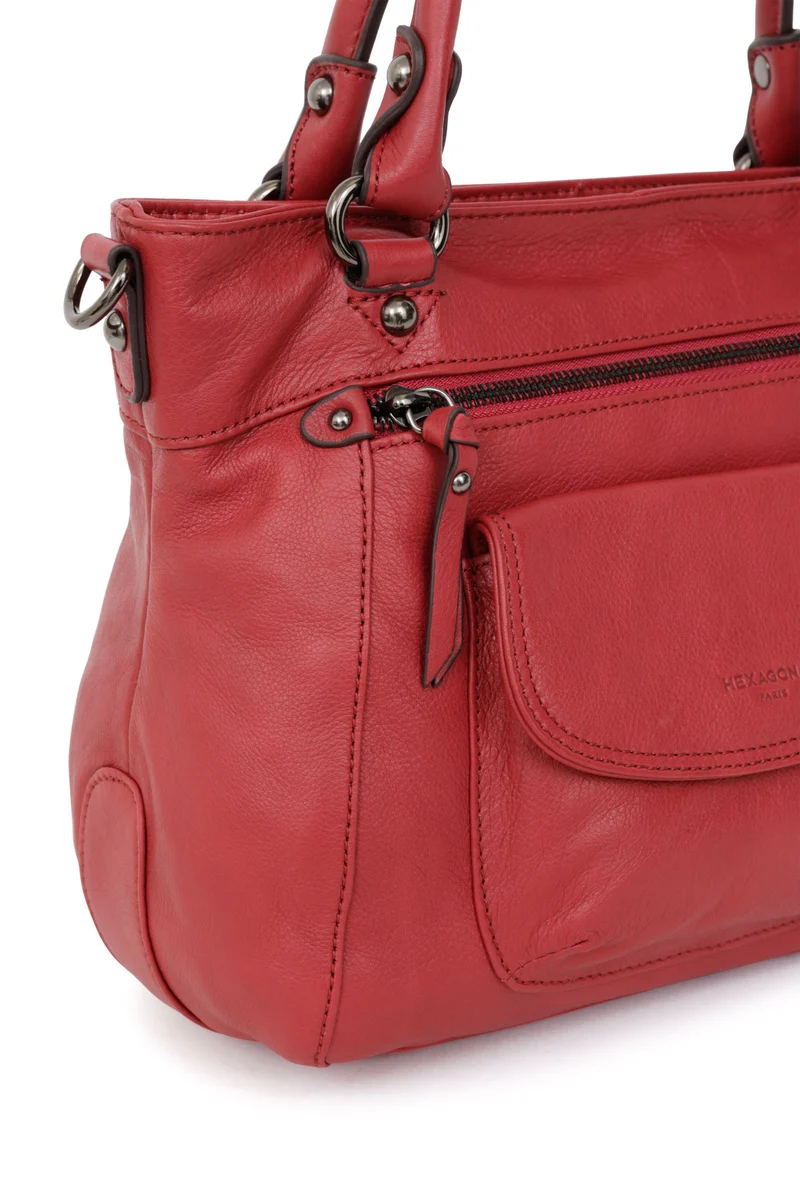 Sac porté main 2 poignées - Cuir