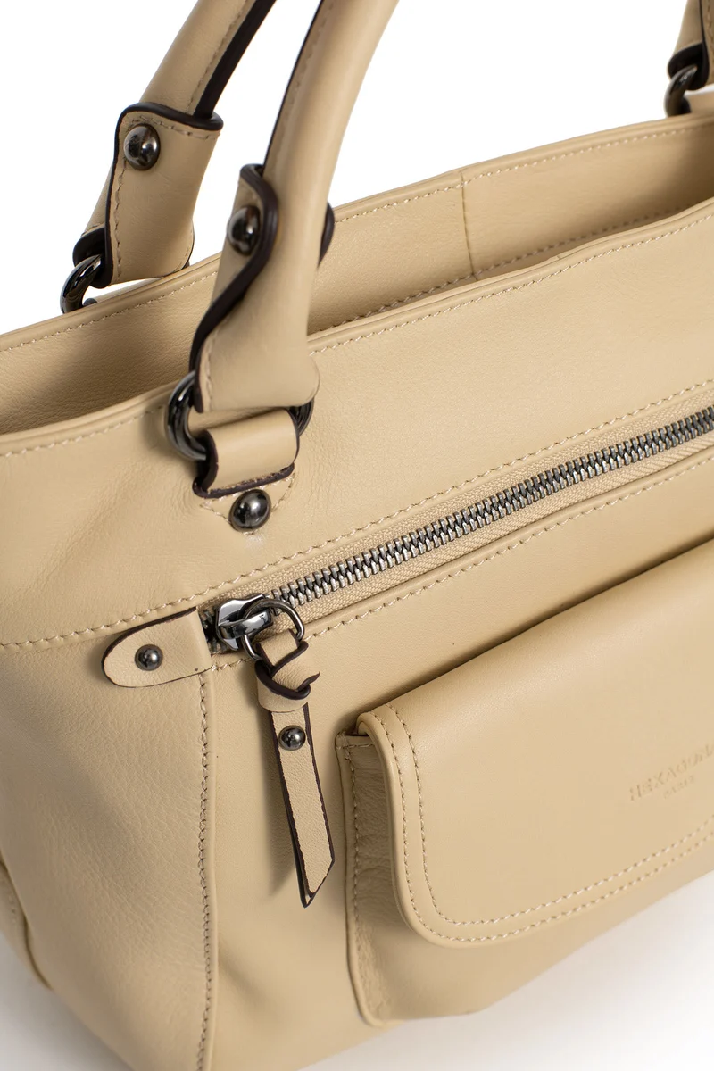 Sac porté main 2 poignées - Cuir