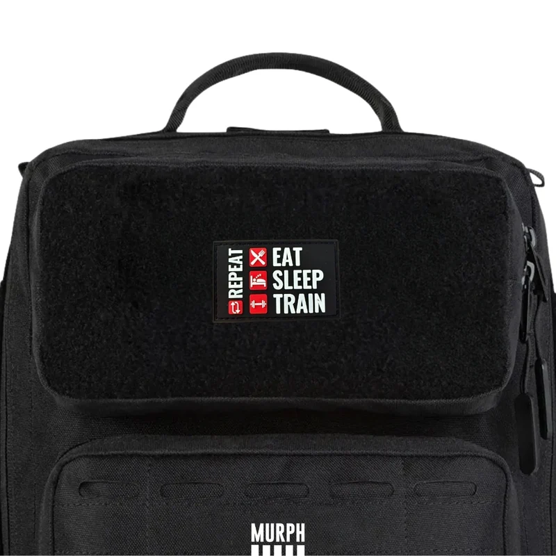 Patch Velcro PVC - Eat Sleep Train Repeat