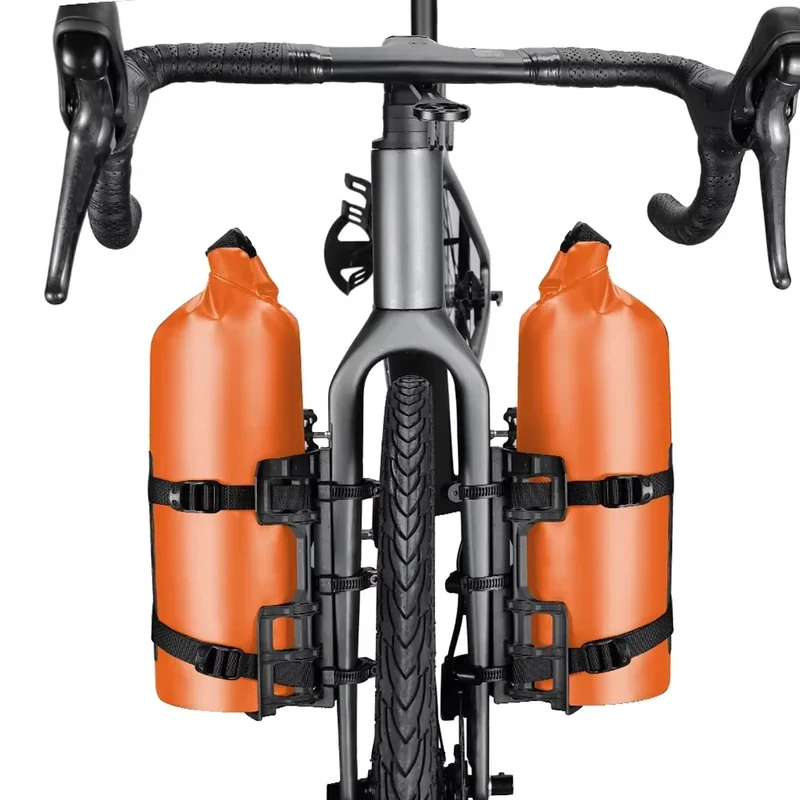 Sacoche de Fourche Vélo Bikepacking Étanche 2x5L
