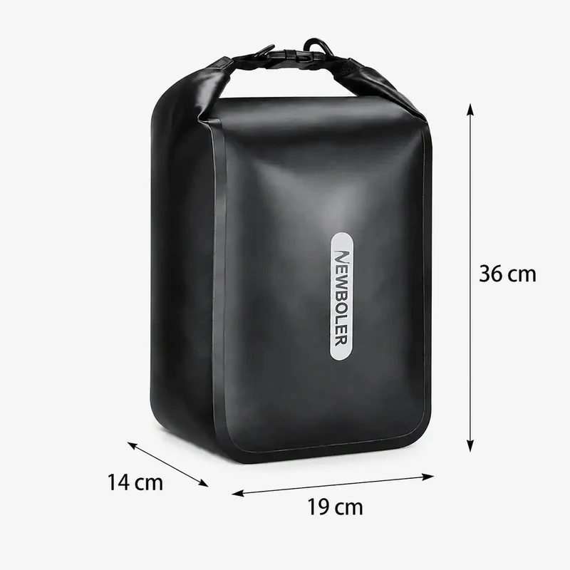 Sacoche de Fourche Bikepacking 2x10L Noir