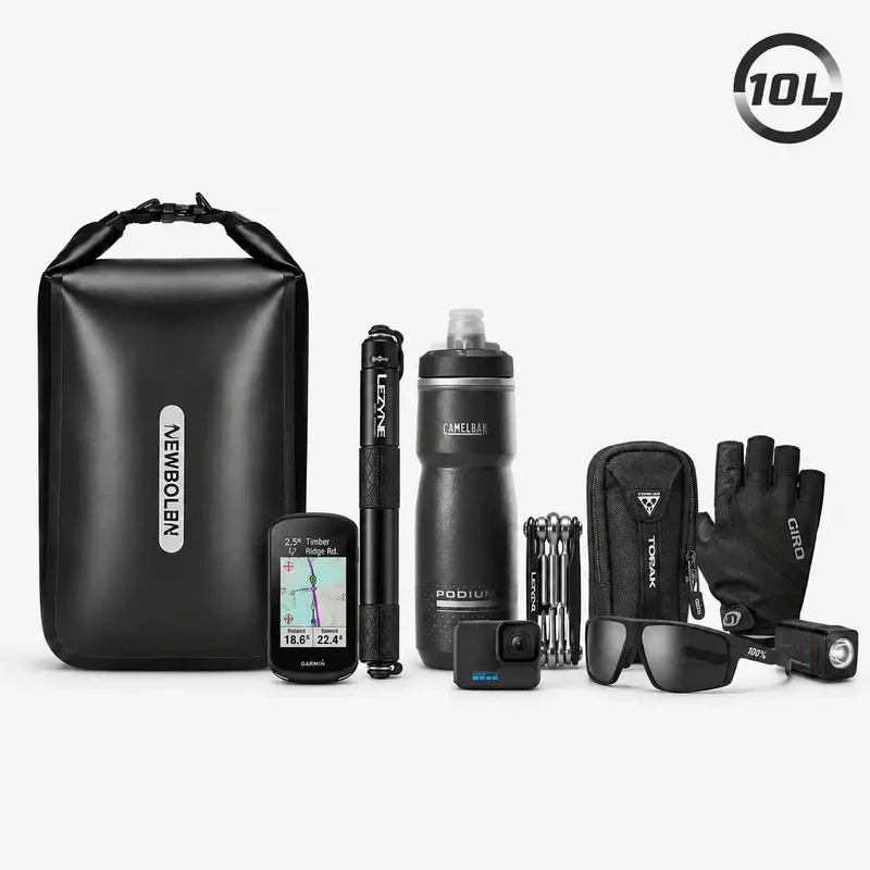 Sacoche de Fourche Bikepacking 2x10L Noir