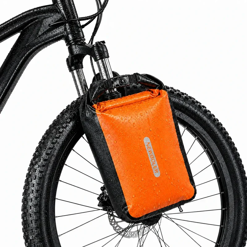 Sacoche de Fourche Bikepacking 2x10L Orange
