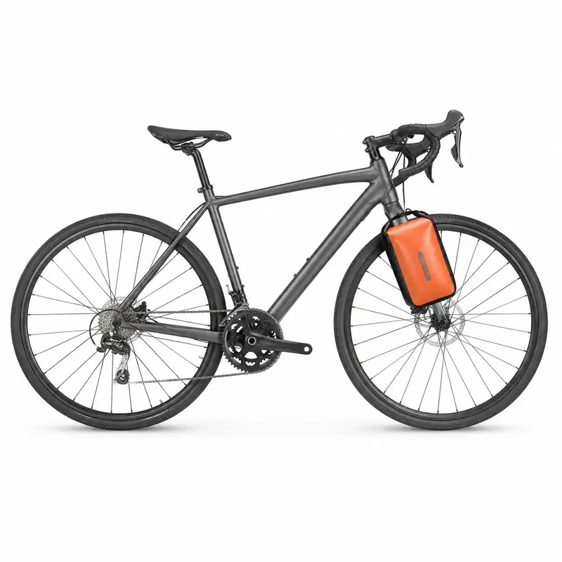 Sacoche de Fourche Bikepacking 2x10L Orange