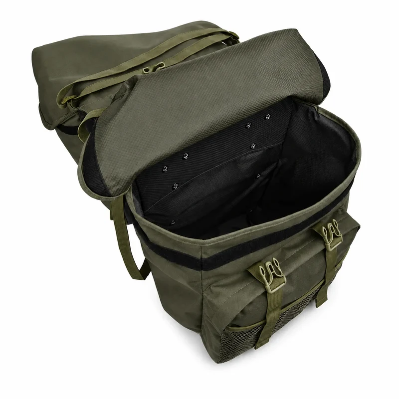 Sacoche Vélo Vintage Porte-Bagages Vert 50L