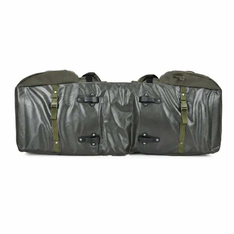 Sacoche Vélo Vintage Porte-Bagages Vert 50L