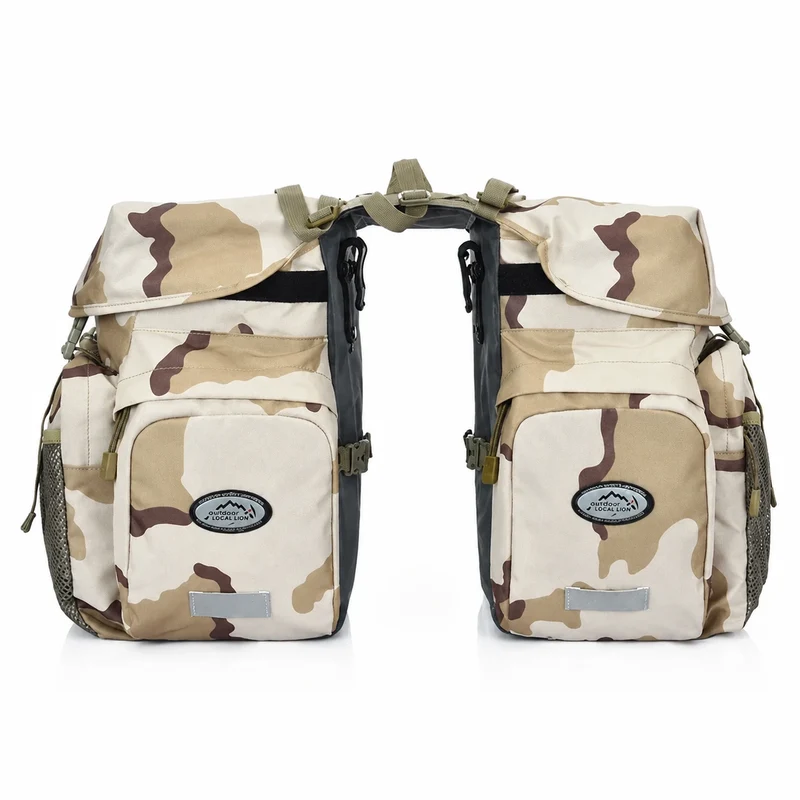 Sacoche Vélo Vintage Porte-Bagages Camouflage 50L
