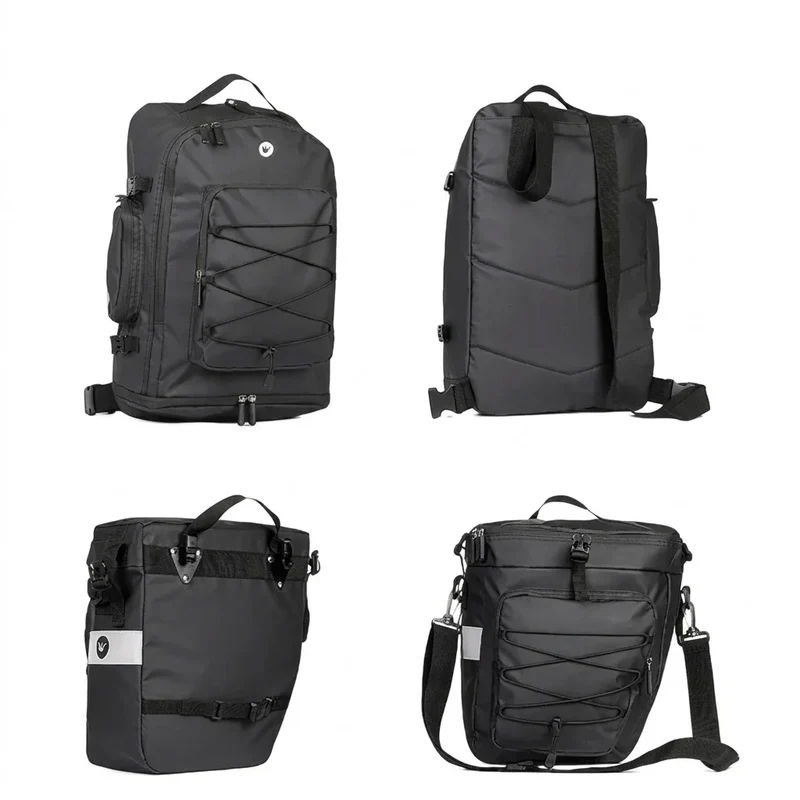 Sacoche Sac a Dos Vélo Porte-Bagages 75L